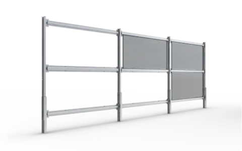 ENSON 2H1Agri Agri-PV mounting structure, landscape layout, W-E orientation