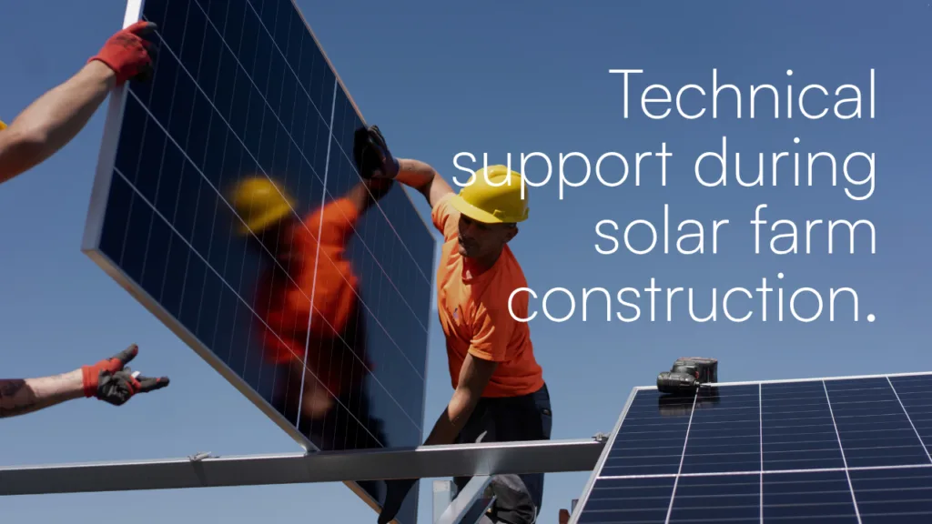 Technical support during solar farm construction. Why a good mounting structure is only the beginning